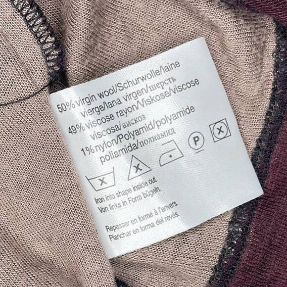 BOSS Hugo Boss Long Sleeve Wool Blend Crewneck Sweater Burgundy Maroon - Picture 3 of 8